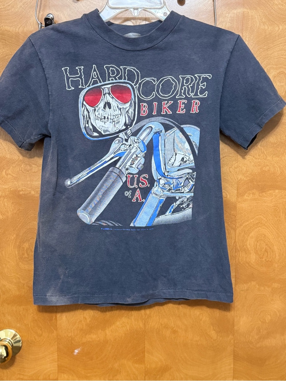 Vintage 1989 Hard Core Biker Sturgis Hog Bros Tee S